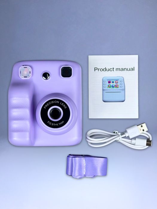 ОНОВЛЕНА ВЕРСІЯ, Дитячий фотоапарат миттєвого друку, міні принтер