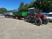 Zetor 7745 i dwie przyczepy HL
