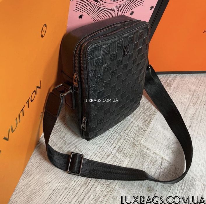 Мужская кожаная сумка через плечо Louis Vuitton