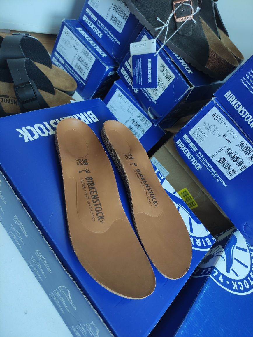 Korkowa wkładka Birkenstock profilowana skóra naturalna