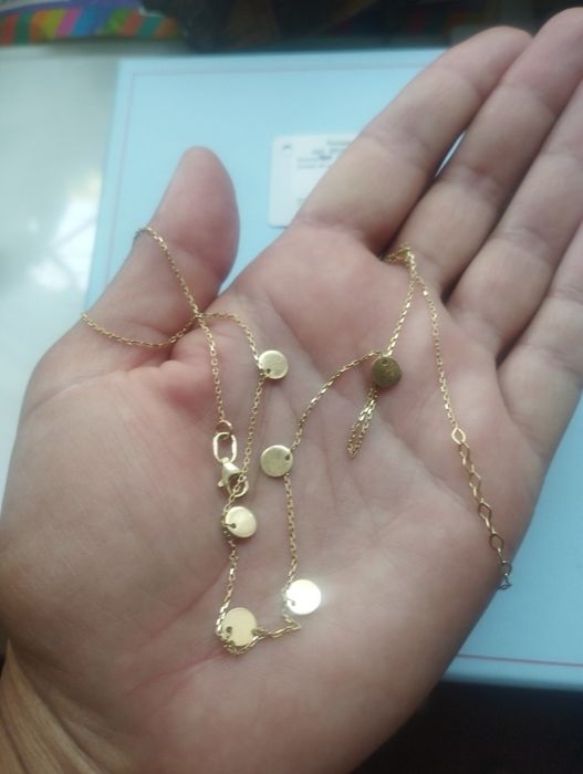 Колье золотое монетки