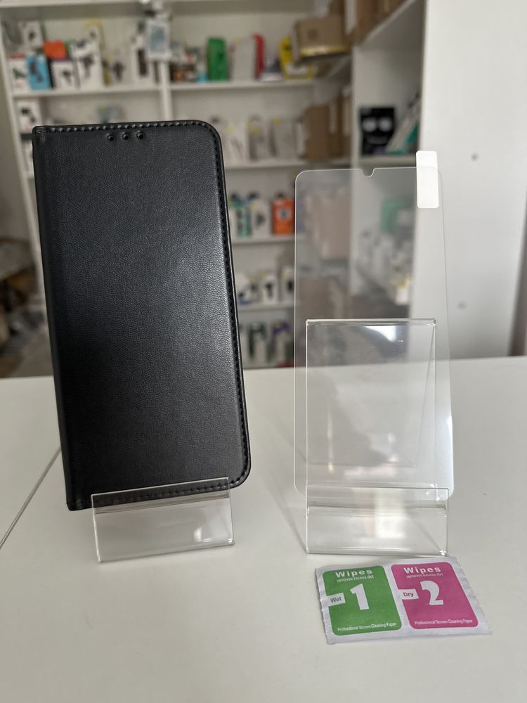 SZKŁO + ETUI otwierane do boku do Samsung M33 5G