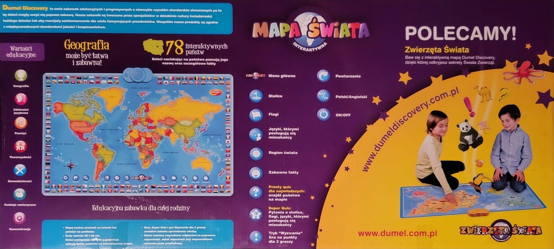 Interaktywna mapa świata