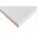 Tampo de bancada NOVO DELINIA BRANCO BRILHO 200X62X3.8 CM e Orla