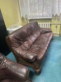 Meble sofa fotel skorzane kredens stolik