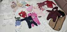 Paka zestaw ciuszków dla dziewczynki 56 newborn