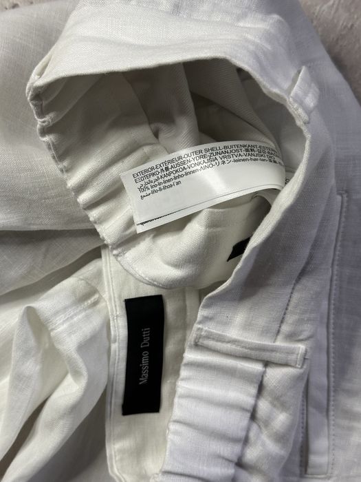 Massimo Dutti Linen Pants Original білі штани брюки льон оригінал