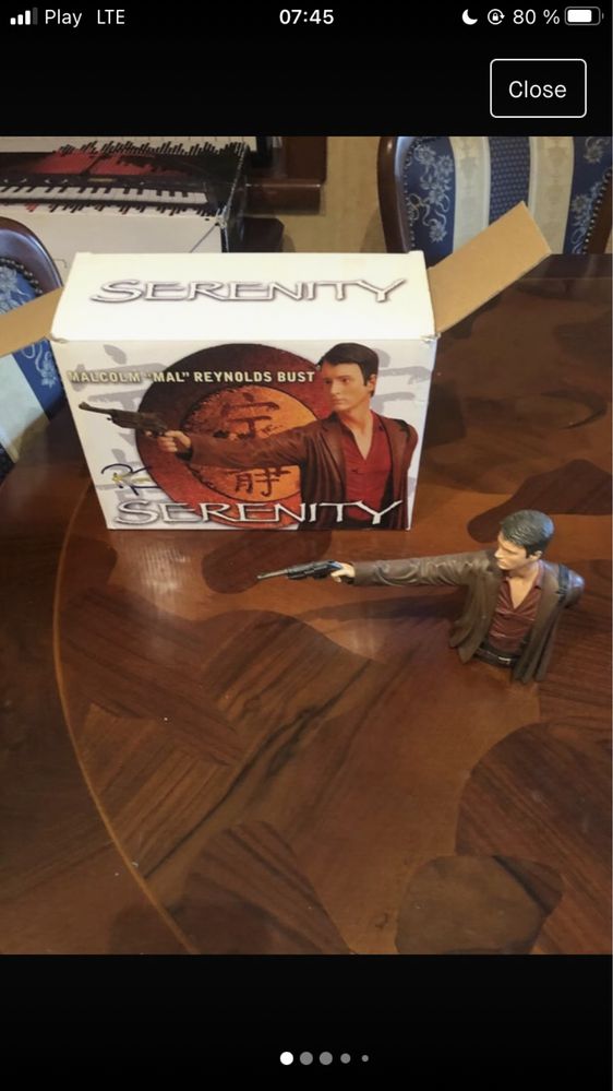 Diamond Select Serenity Malcolm "Mal" Reynolds Bust Statue Firefly