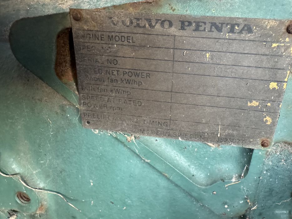 Gerador 220KVA,motor Volvo Penta TD1010G de 6cil