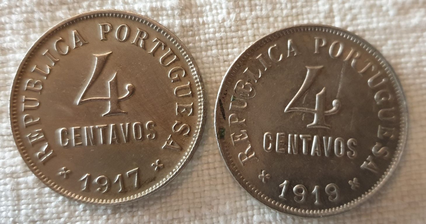 4 Centavos 1917 e 1919