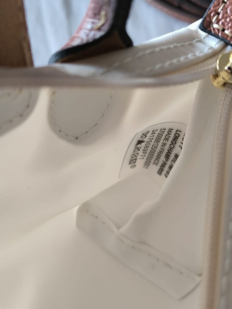 Longchamp bege tamanho xs