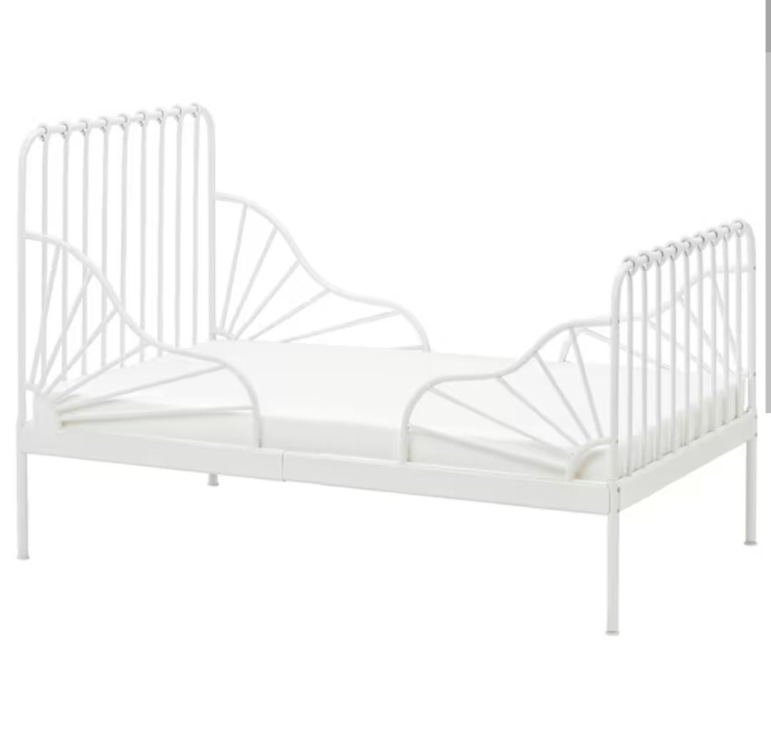 Cama metal branco ikea