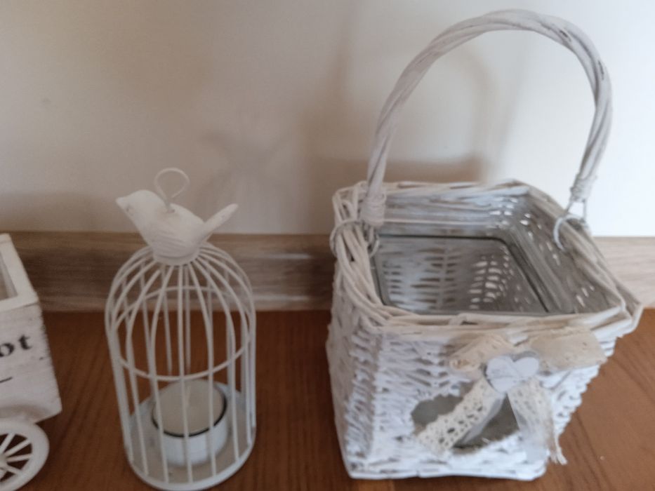 Dekoracje  domowe klatka,koszyk,rower