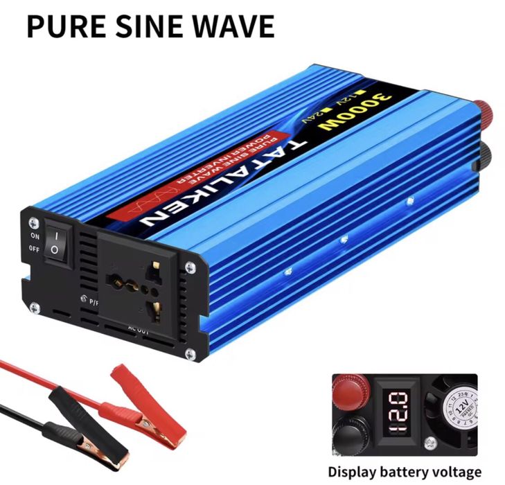 инвертор 12 на 220 інвертор преобразователь 1kw 2kw 3kw чистий синус