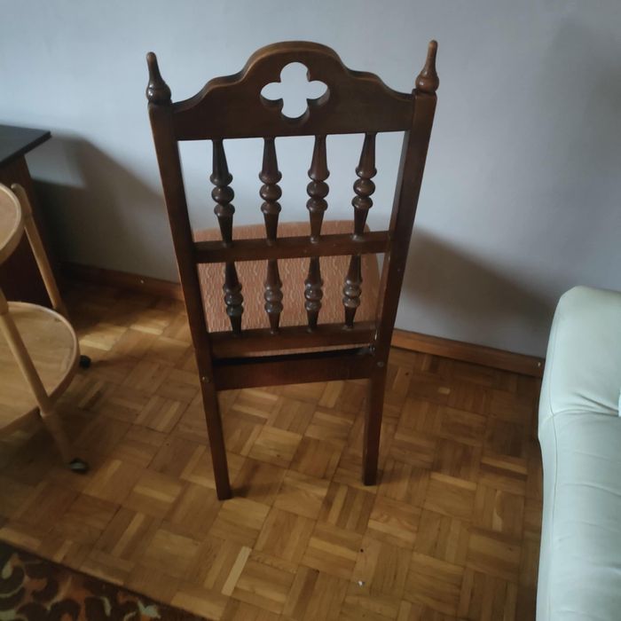 Krzesła komplet 6 sztuk lite drewno