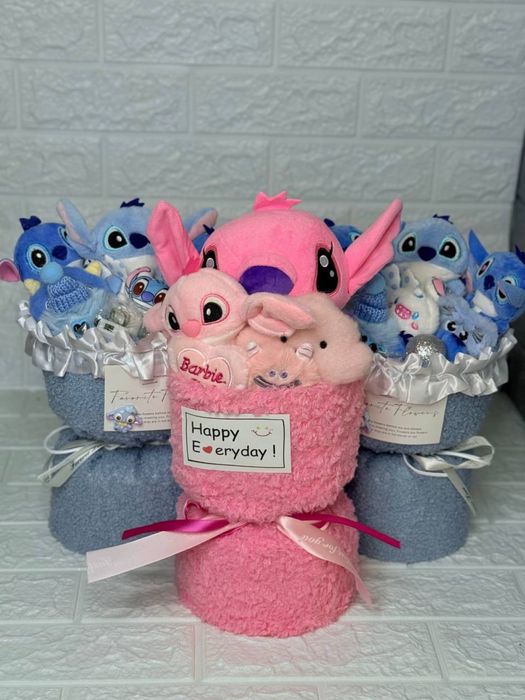 ‼️Мʼяка Іграшка‼️ Стіч Рожевий Янгол з мультфільму Lilo & Stich Стич