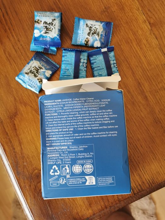 Продам таблетки от накипи и кофейных масел.для кофемашин.