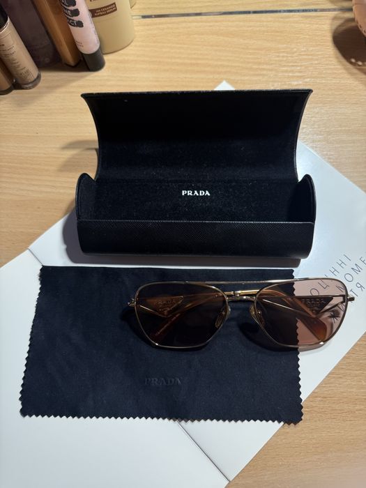 Солнцезащитные очки prada A50S коричневые градиент