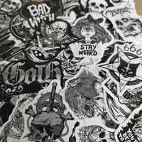 50 Stickers Autocolantes Satan Góticos 666