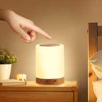 Aisutha Lampka nocna LED, dotykowa, ściemniana, z 10 kolorami i 4 tryb