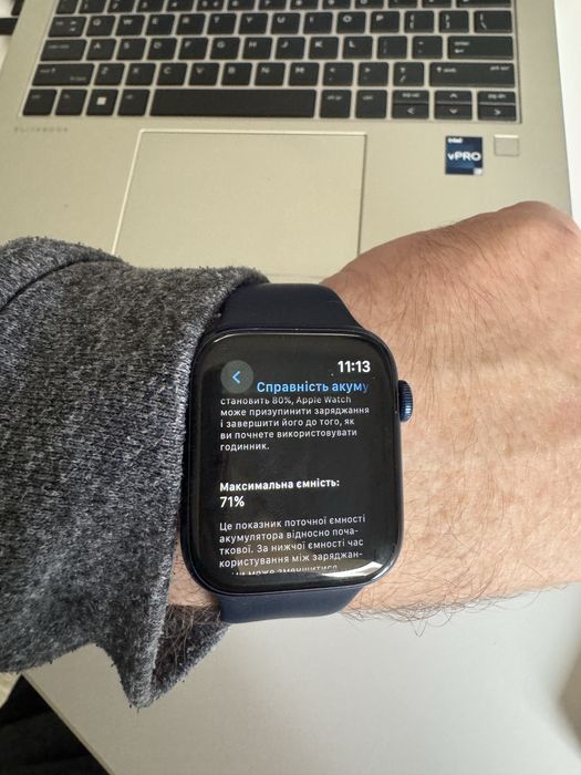 Продам apple watch 6 із 44 мм в суперстані