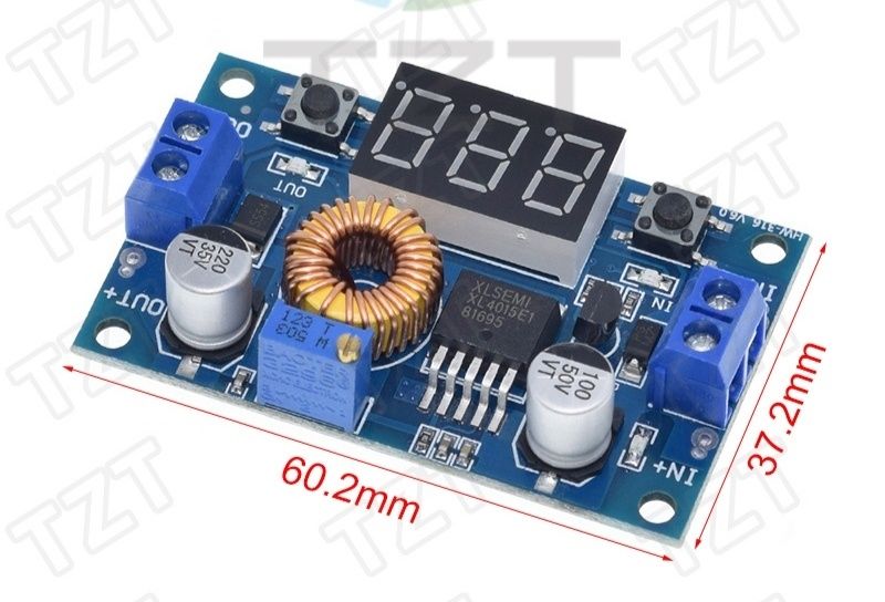 Модуль Dc-Dc 30v_5A Lcd / 1.25-32в_5А електроніка