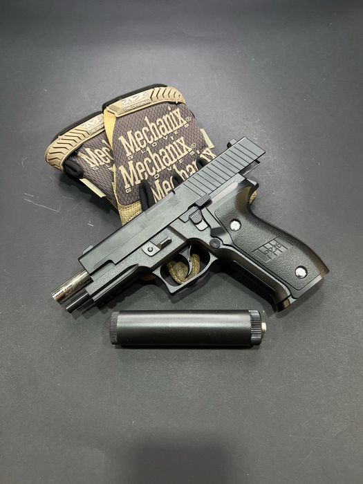 Топовий металевий пістолет SS Р226 Pro з глушником (іграшка)