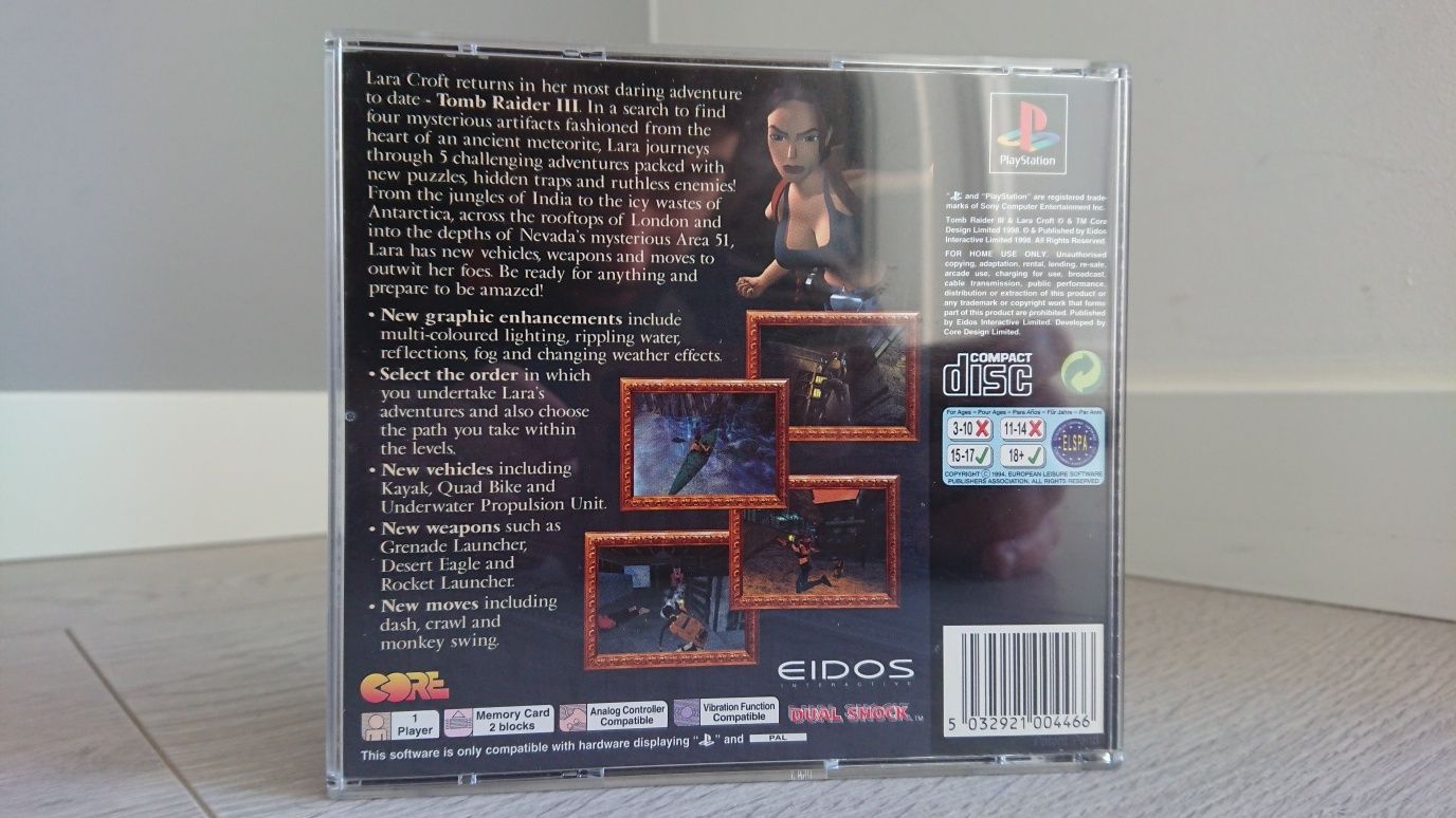 Tomb Raider III - Playstation(PS1) - RARO
