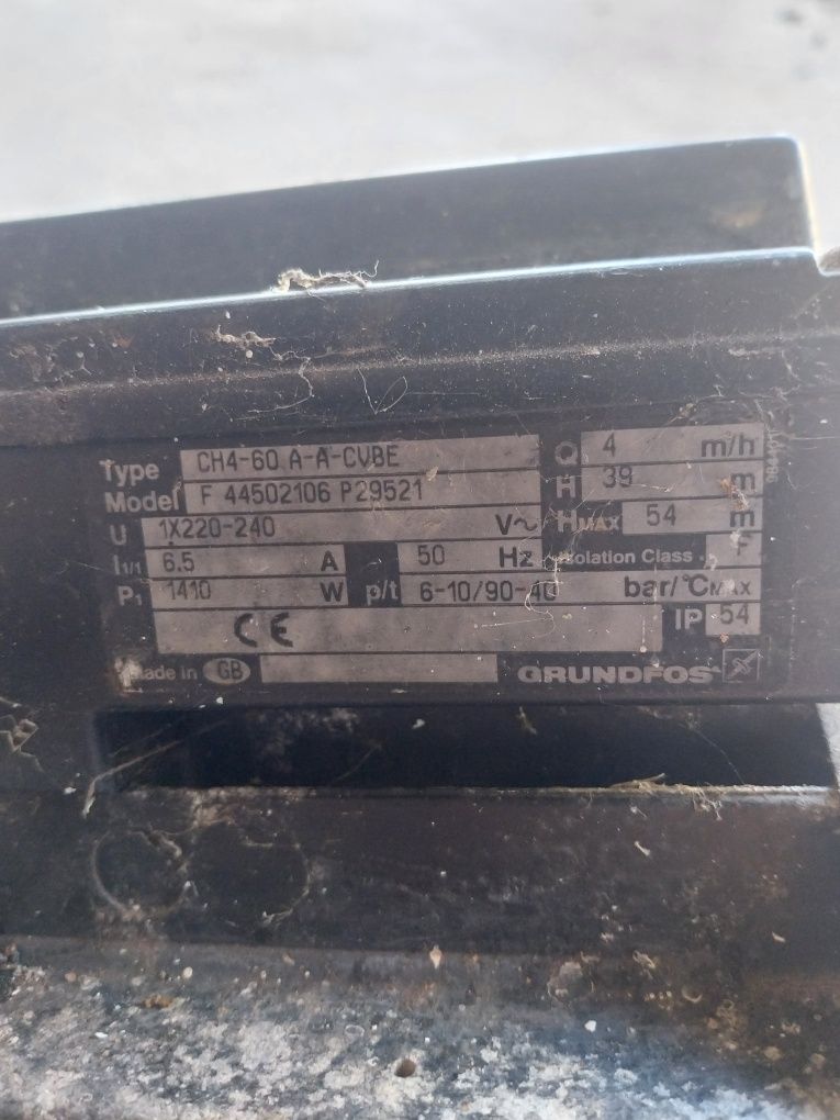 Bomba de Furo Água Grundfos CH4-60 - Funcionamento Perfeito (Usada)