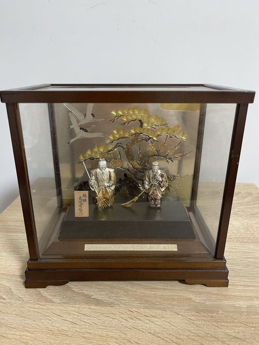 Ювелирное исскуство Японии, серебро 999, окимоно