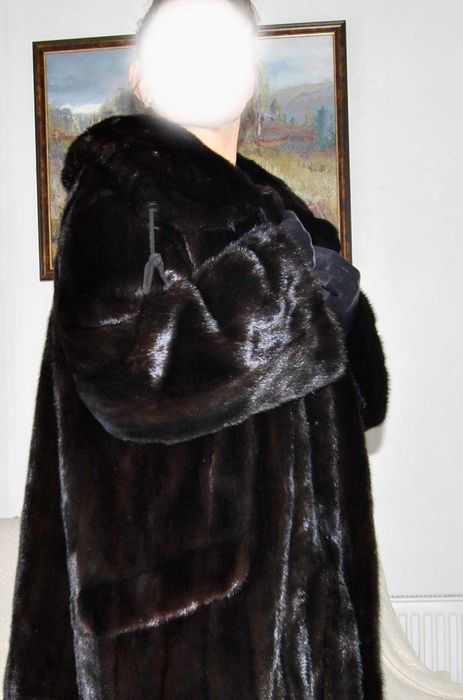 -- FUTRO Z NOREK płaszczyk norki rozm. 46/53 XXL Outlet Jak Nowe --