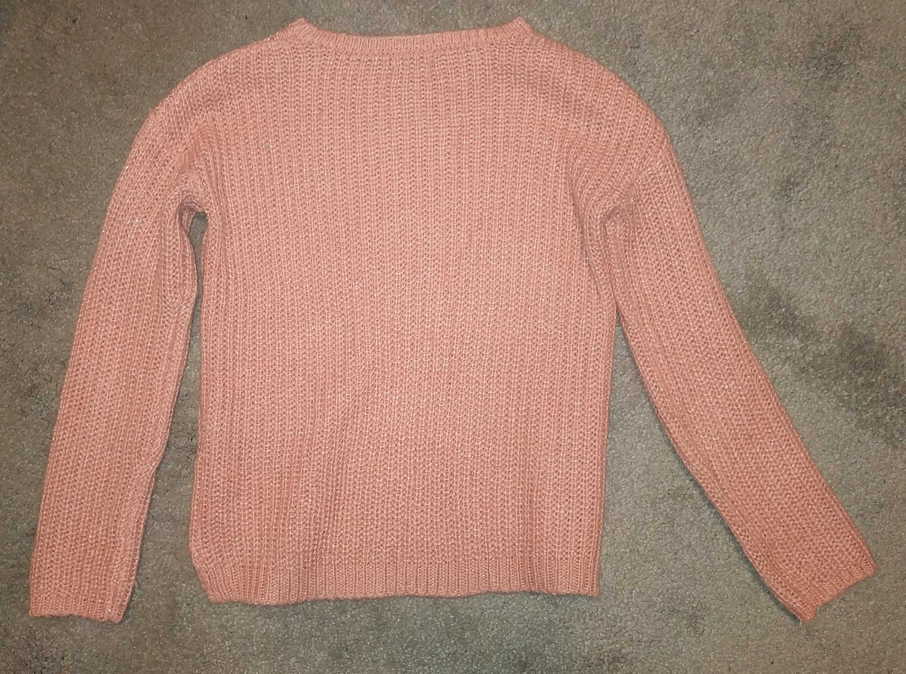 Sweter różowy damski