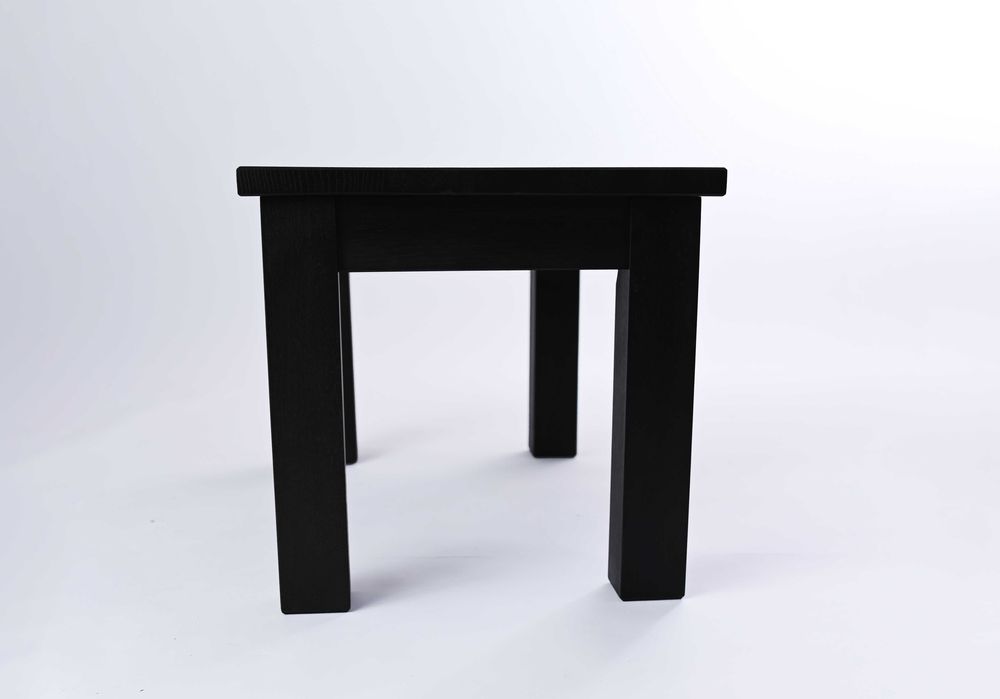 Stolik Kawowy DREWNIANY DĘBOWY Lakierowany kolor CZARNY