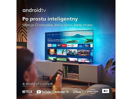 Nowy Philips 43 cale android 3xAmbilight Smart WiFi 43PUS8057 gw12m tv