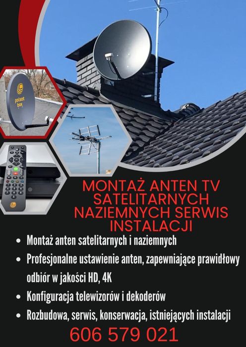 Montaż - Serwis - Ustawianie Anten TV