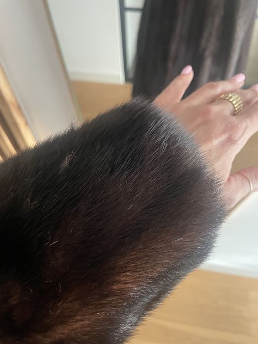 Czekoladowe futro z norek