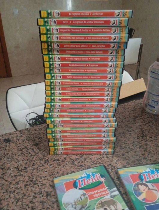 33 DVDs da Heidi e Marco-  novo vom etiqueta