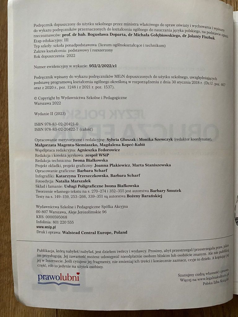 Oblicza epok  1.2.  WSiP NOWA EDYCJA,
