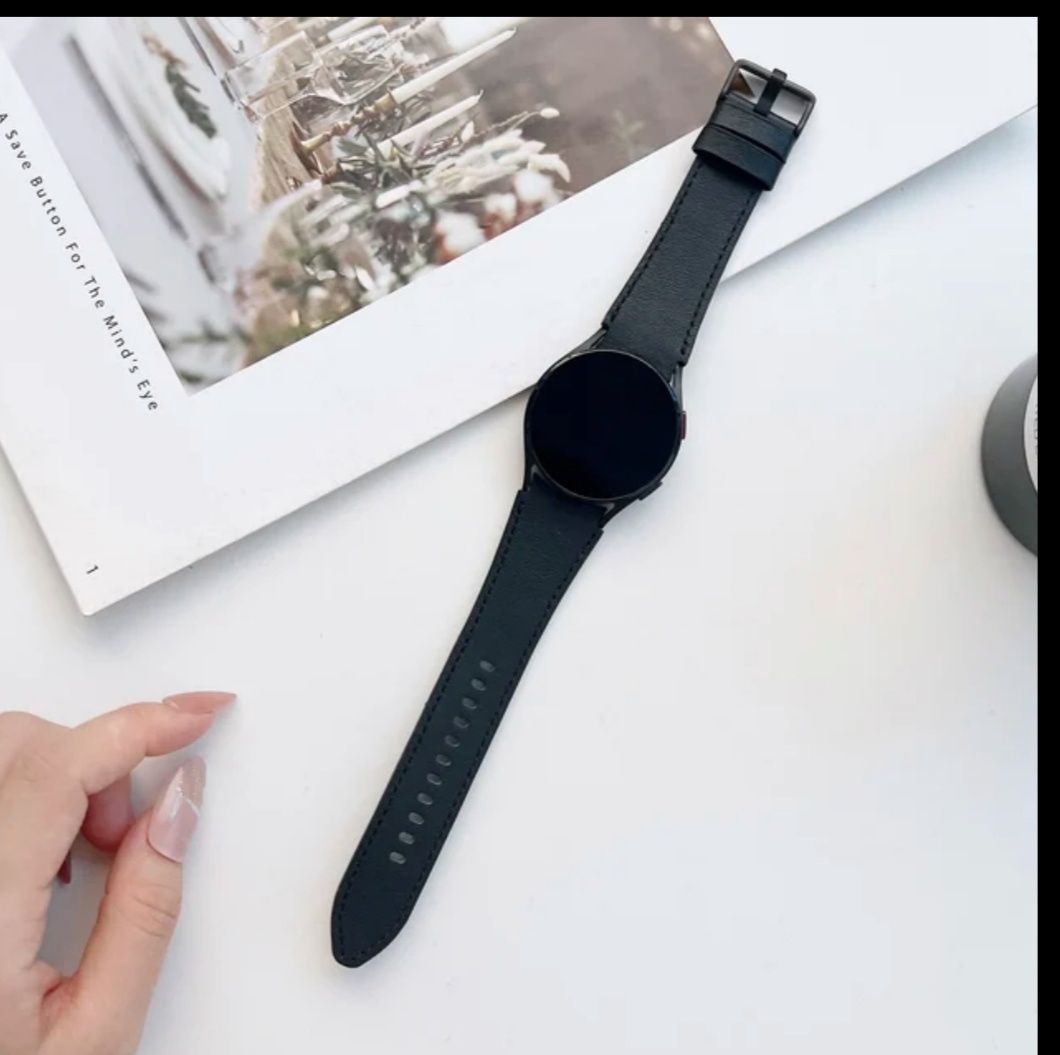 Шкіряний ремінець браслет для смартгодинників Samsung Watch 4, 5, 6