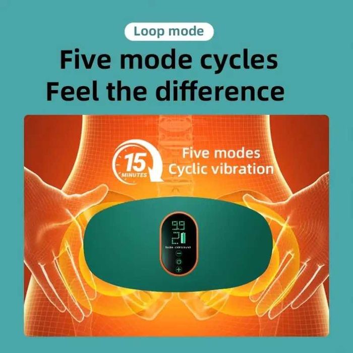 Przenośny pas do masażu całego ciała z ładowaniem przez USB zielony