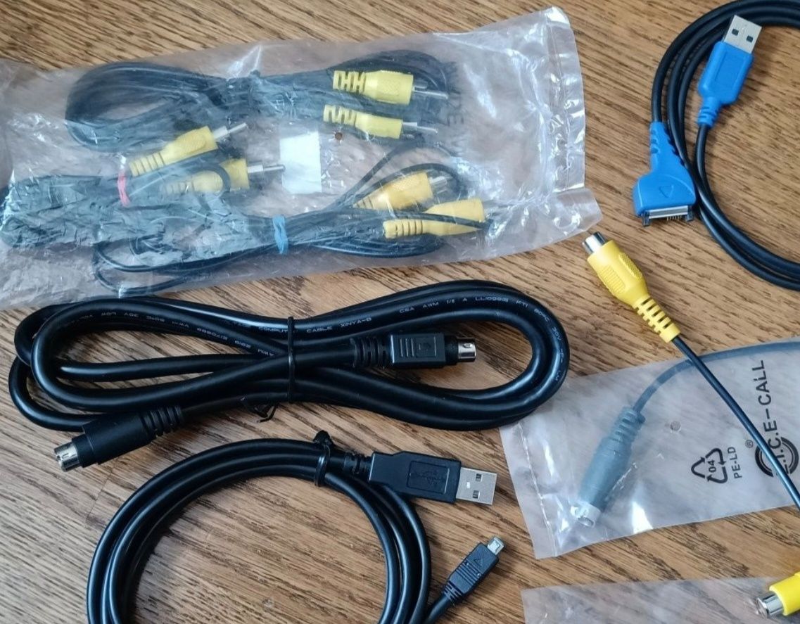 Кабель RCA, тюльпан, кабель mini usb, кабель питания для ноутбука