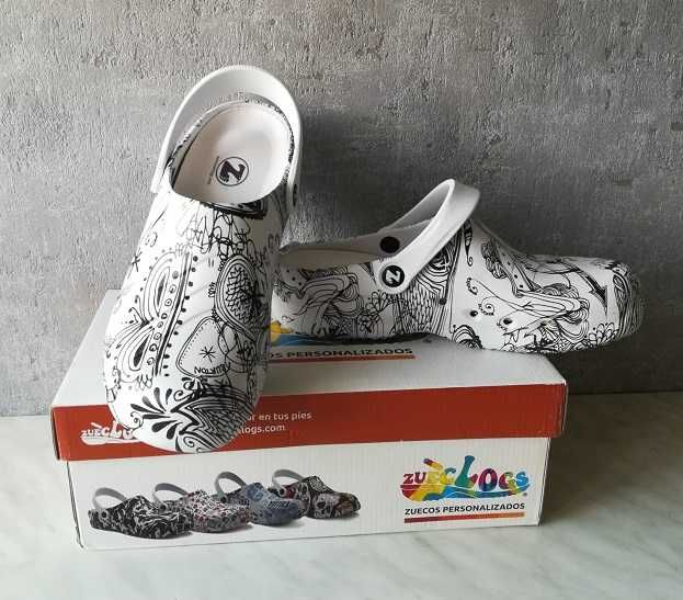 UNIKAT /Crocsy - Klapki / Zueclogs - Hiszpania /NOWE r. 40 - /TANIO