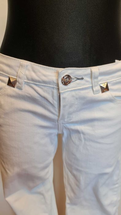 1900 Fox Racing białe dżinsy 3/4 rozmiar Xs