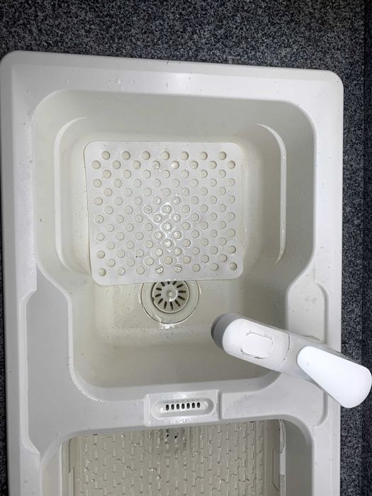 Lava-louças em Fibra  Branco com 2 Cubas (oferta misturadora)