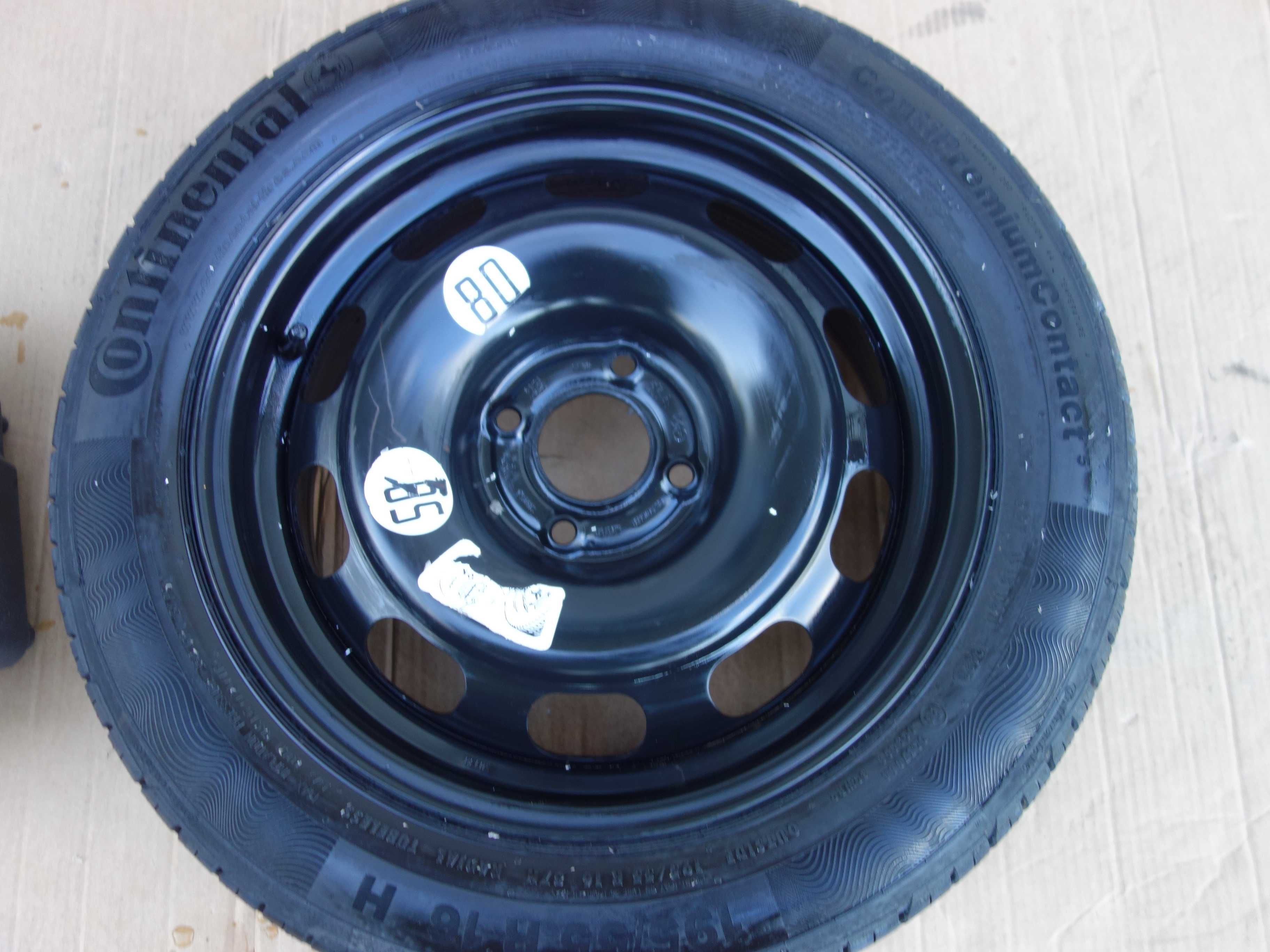 Koło Dojazdowe Zapasowe OPEL CORSA F Peugeot 208 Citroen C3 DS3 DS4 16