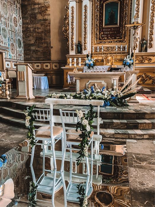 Biały klęcznik 2 osobowy