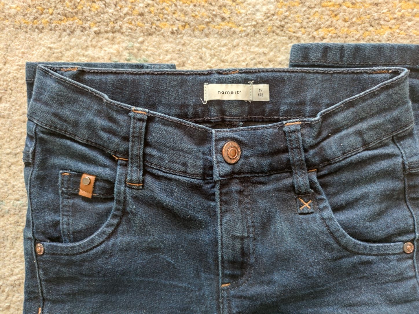 Spodnie jeansy rurki dziewczęce Name It 7lat  122cm