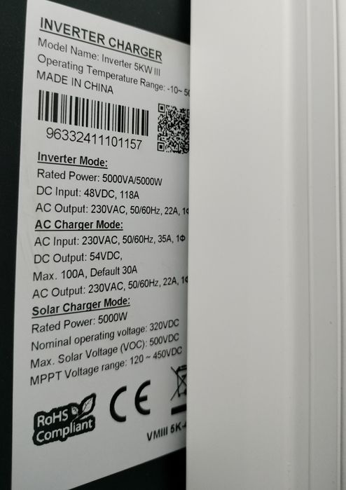 Bateria e inversor híbrido