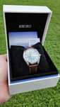 Seiko Classic SUR449P1, Zielona Tarcza, Kwarcowy, Pasek
