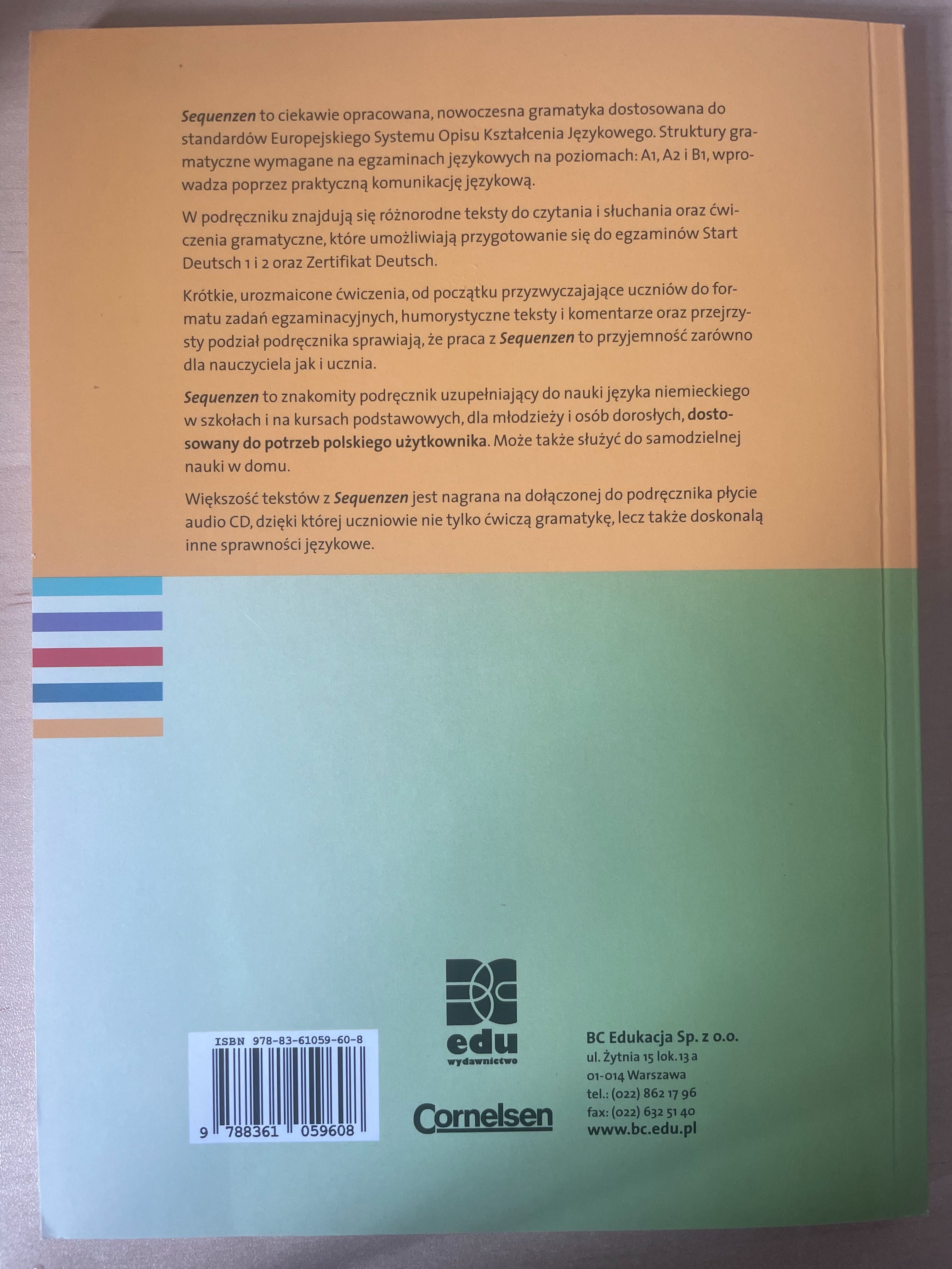 Sequenzen Gramatyka języka niemieckiego z ćwiczeniami plus płyta